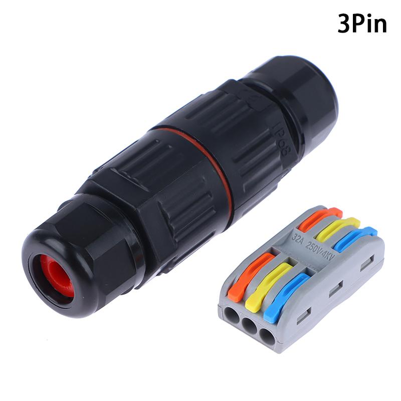 Ip68 Electrical Waterproof Connector Wire Cable 2/3 Pin Terminal Block Connector