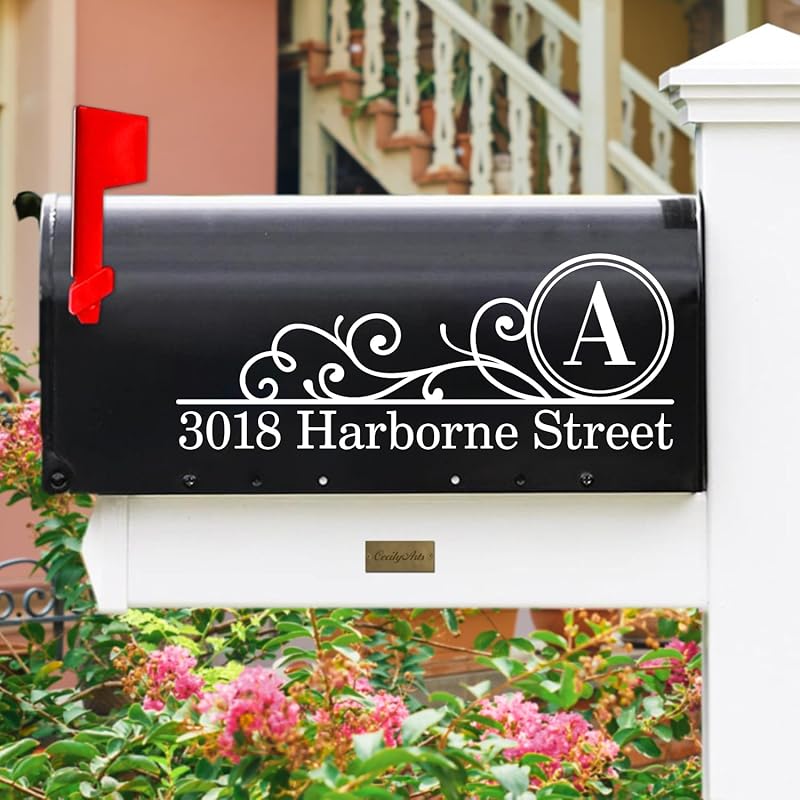 Индивидуальный номер почтового ящика, светоотражающие современные номера почтовых ящиков для улицы, виниловая наклейка с адресом улицы, самоклеящиеся номера, индивидуальный выбор цветов