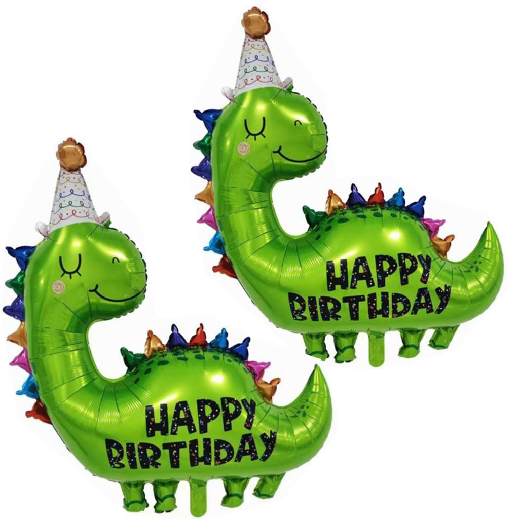 New Happy Birthday Dinosaur Balloons Party Decor Dino Boys Children Safari Jungle Party Supplies