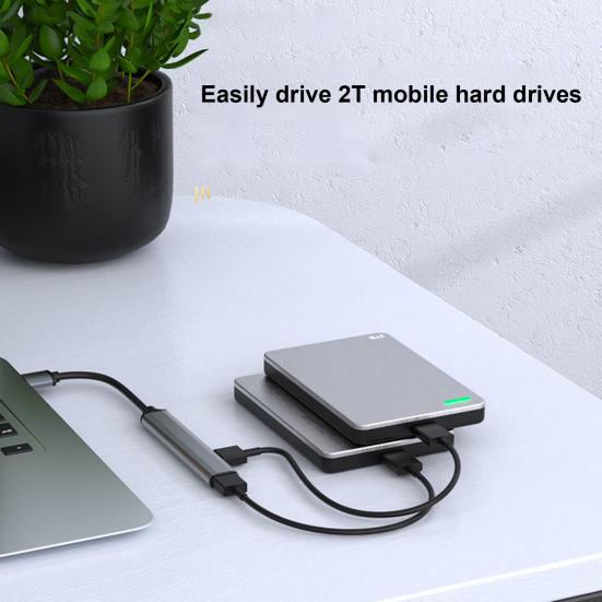 USB-расширитель премиум-класса на 4 порта Ультратонкий Plug Play