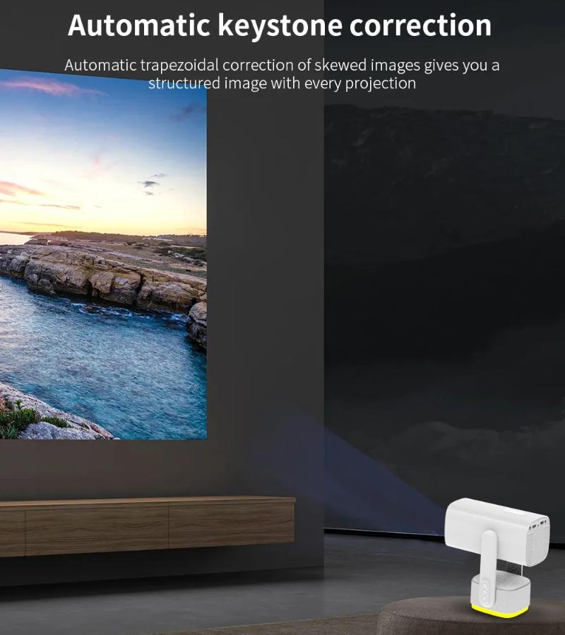 Проектор Salange K2 со встроенным аккумулятором 5200 мАч, 4K HD, Bluetooth, Android 11, для уличного кинотеатра с RGB-динамиком