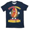 Men's Tee Offensive T Shirts Graphic Hot Dog Crew Neck Clothing Apparel 3D Print Outdoor Casual Short Sleeve Print Vintage Fashion