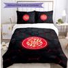 Girona FC Printed 3PCS Bedding Set Breathable Duvet Cover with Pillowcases Decorative Bed Linen for Bedroom Home