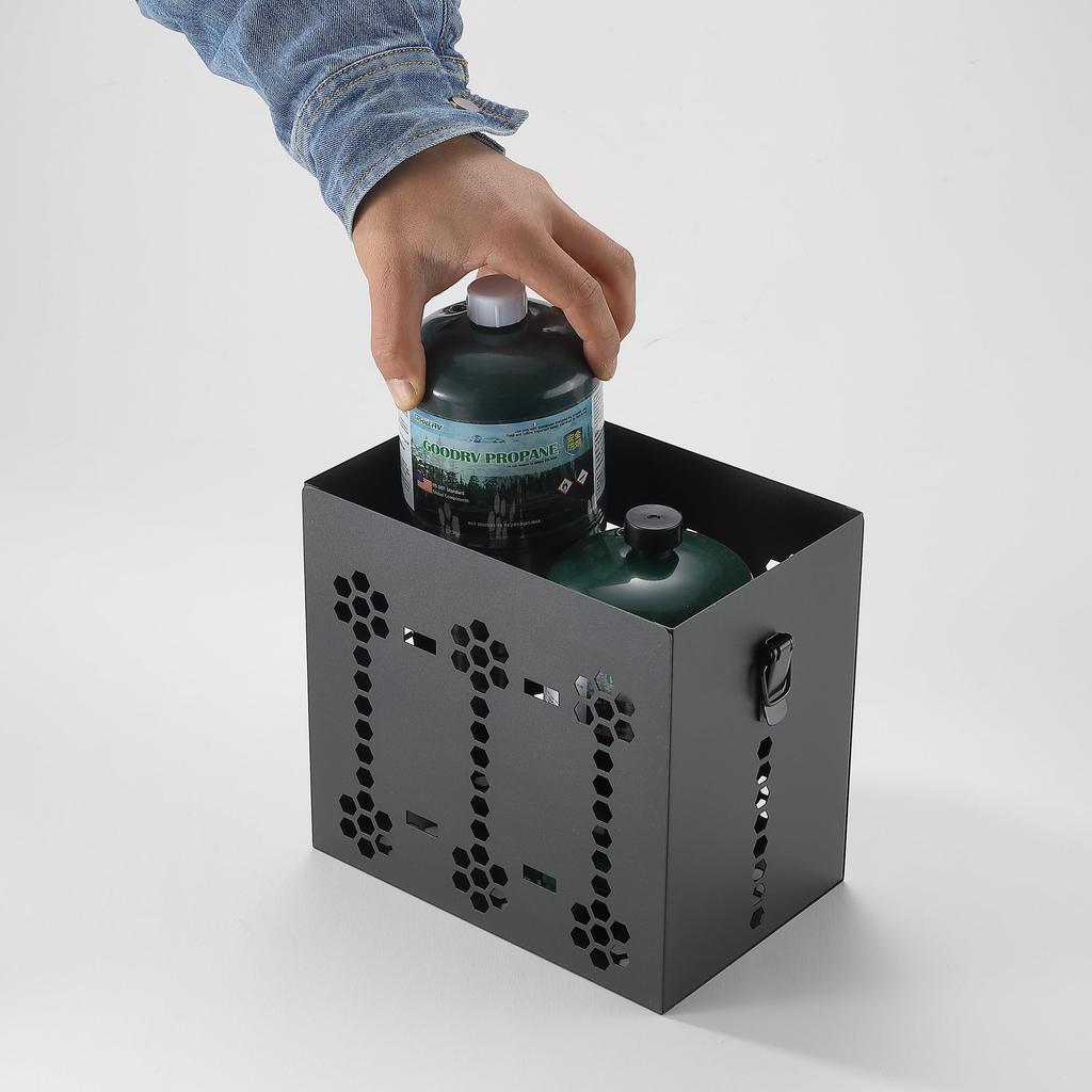 КЕМПИНГОВЫЙ MOON CB Коробка для 6 газовых баллонов Переносная коробка Стальная BKC63