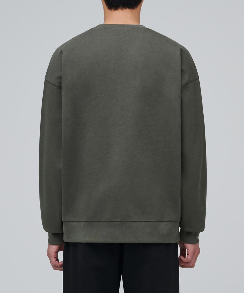 MUSINSA STANDARD Heavyweight Oversized Sweatshirt [Dusty Khaki]