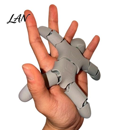 Handheld Fidget Tool 3D Printed Articulated Figure, Movable Joints Figurine, Compact Decompression Toy Flexible Robot Figurine for Kids Adults, Stress