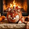 Beginner Sewing Patterns Animal Pumpkin Patchwork Kit, DIY Fox Cat Owl Cute Decoration Crafts Craft Kit for Adults, Home Fall Stitchable