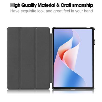 Чехол для Huawei MatePad 11.5 S, Кожаный чехол-подставка с тройным складыванием и принтом, для планшета, с функцией автопробуждения/засыпания