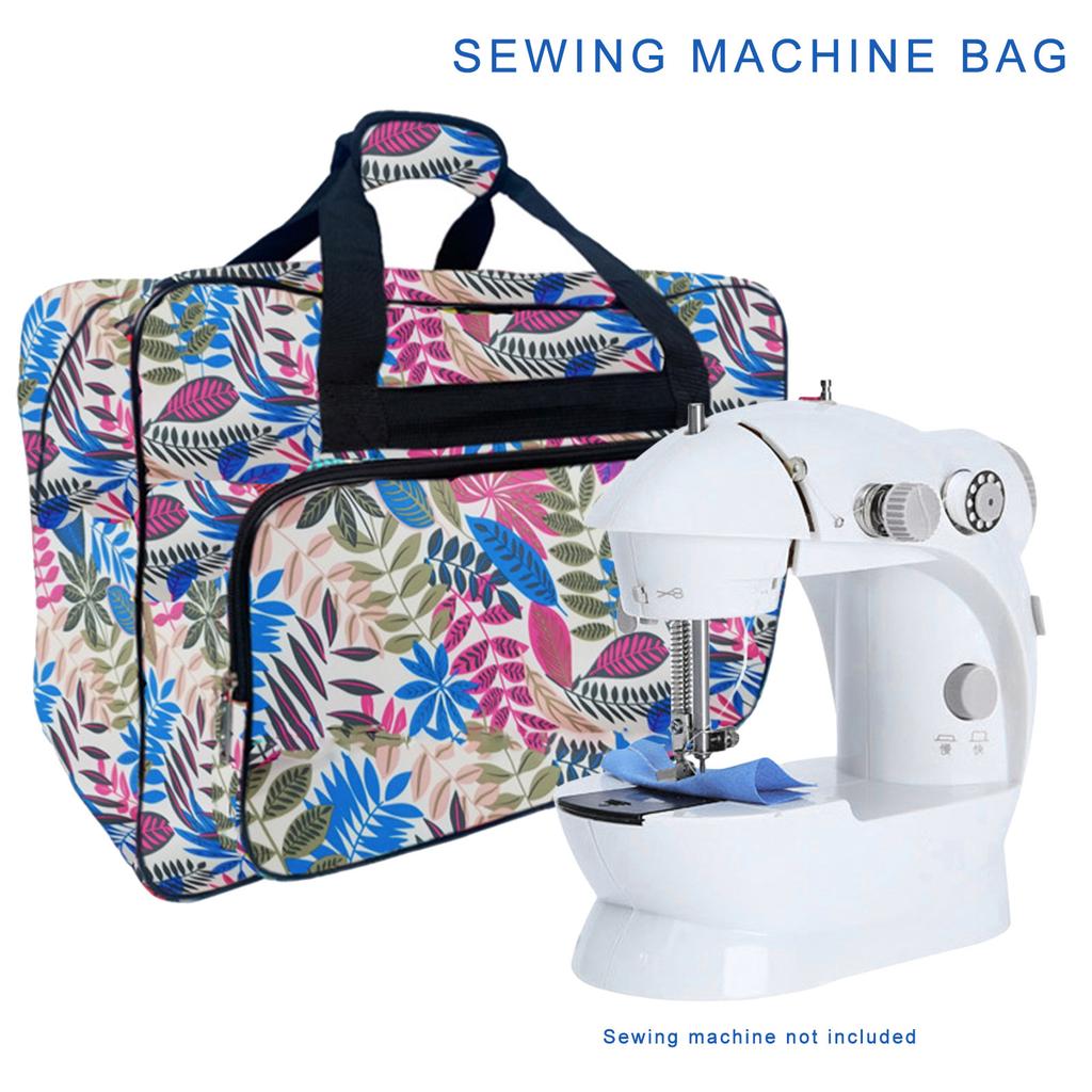 Портативная сумка для хранения швейной машины. Прочные нейлоновые дорожные сумки с карманами для аксессуаров ярких цветов.