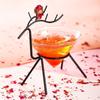 2 Pcs Lot Creative Combined Cocktail Glass Set Wedding Party Wineglass Iron Elk Frame Cone Cup Mixed Drink Smoothie Dessert Mug