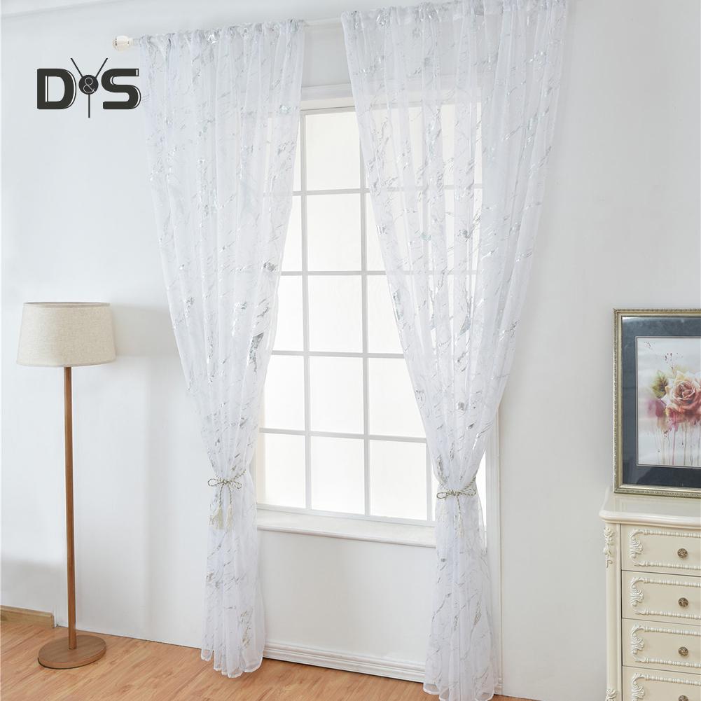 DYS Домашний Декор Мейбл Драпировка Балкон Окно Тюль Вуаль Прозрачная Занавеска