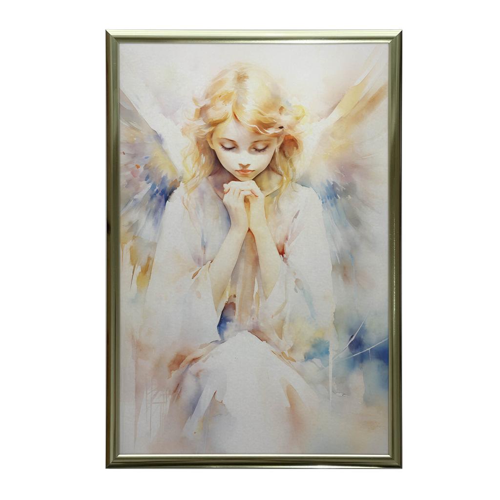 Anioł Modlitwy Anioł Modlitwy, 50X70 Cm, Bez Ramy, Płótno Premium Na Blejtramie