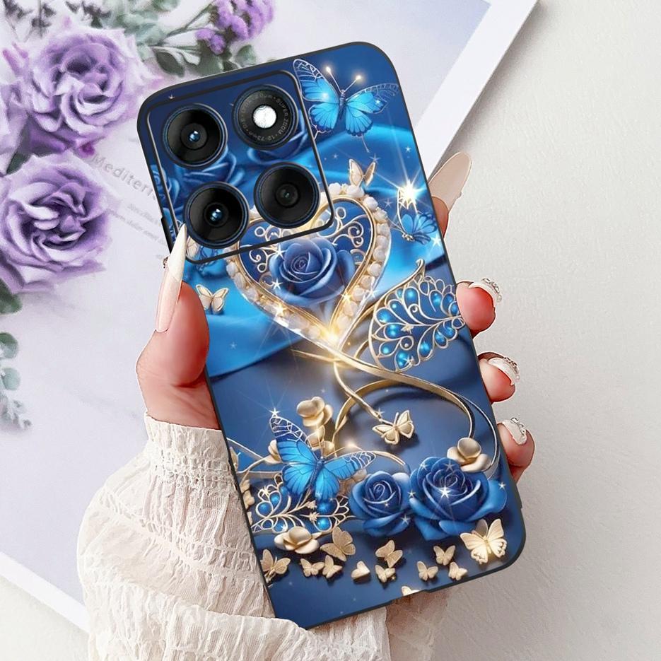 For Motorola Edge 60 Pro Case Luxury Butterfly Painted Cover Soft TPU Phone Case For Motorola Edge 60 Fusion Egde60 Pro 60S Bags