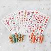 12Pcs/Set Nail Sticker Non-Fading Self-Adhesive Excellent Saturation Valentine DIY Design Decals Manicure Sticker for Manicure
