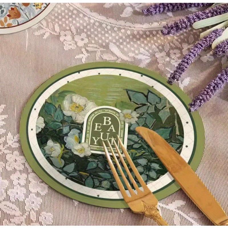 4 Cute Hot Dish Mats, Kitchen Hot Pot and Pot Mats, Heat-resistant Pot Rack, Non-slip Round Coaster Set, Countertop Multi-purpose Kitchen Accessories