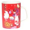 Sanrio 50th Anniversary Kitty Mug 230ml Microwave Safe Dishwasher Safe Red Made In Japan 310131 "Hello Kitty" Approx.