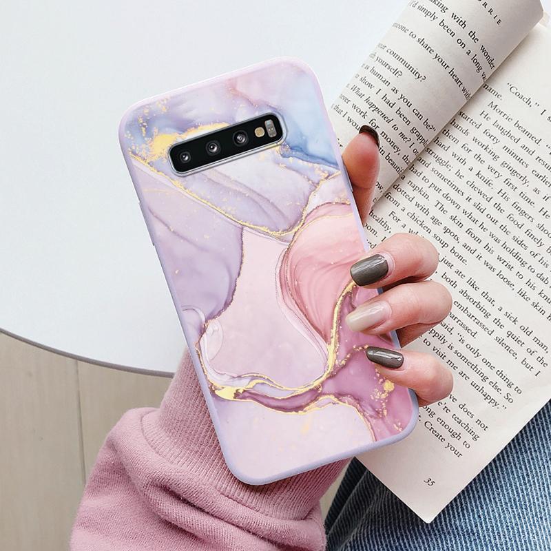 Цветной Роскошный Мраморный Чехол Для Samsung Galaxy S10 S 10 Plus S10E Fundas Мягкий ТПУ Защита Задняя Крышка Для Samsung S10 Ударопрочный