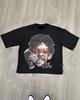 Vintage Brickstyle Cool Tongueout Boy Head Graphic Tee Cotton Unisexs Unisexs Tshirt Y2k Streetwear