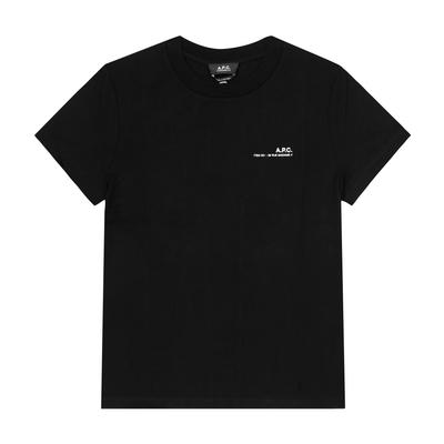A.p.c. ITem STandard Grand T shirT M26404 Tzc Noir Blanc