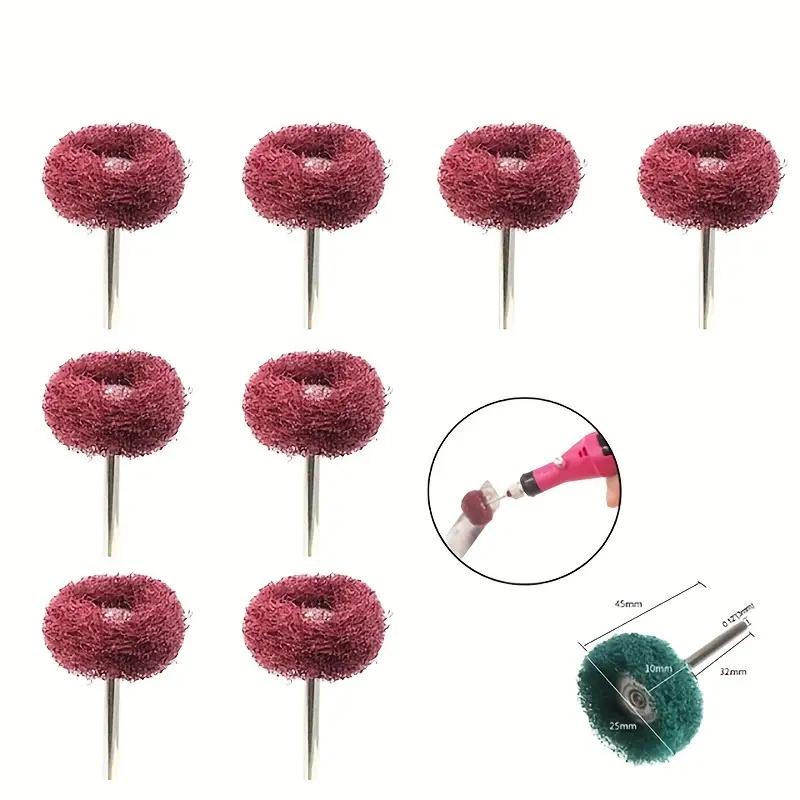 5-20 Pieces Mini Drill Bits Nylon Abrasive Brush Wire Polishing Wheel Rotary Hand Tools Accessories Set Rust Remover