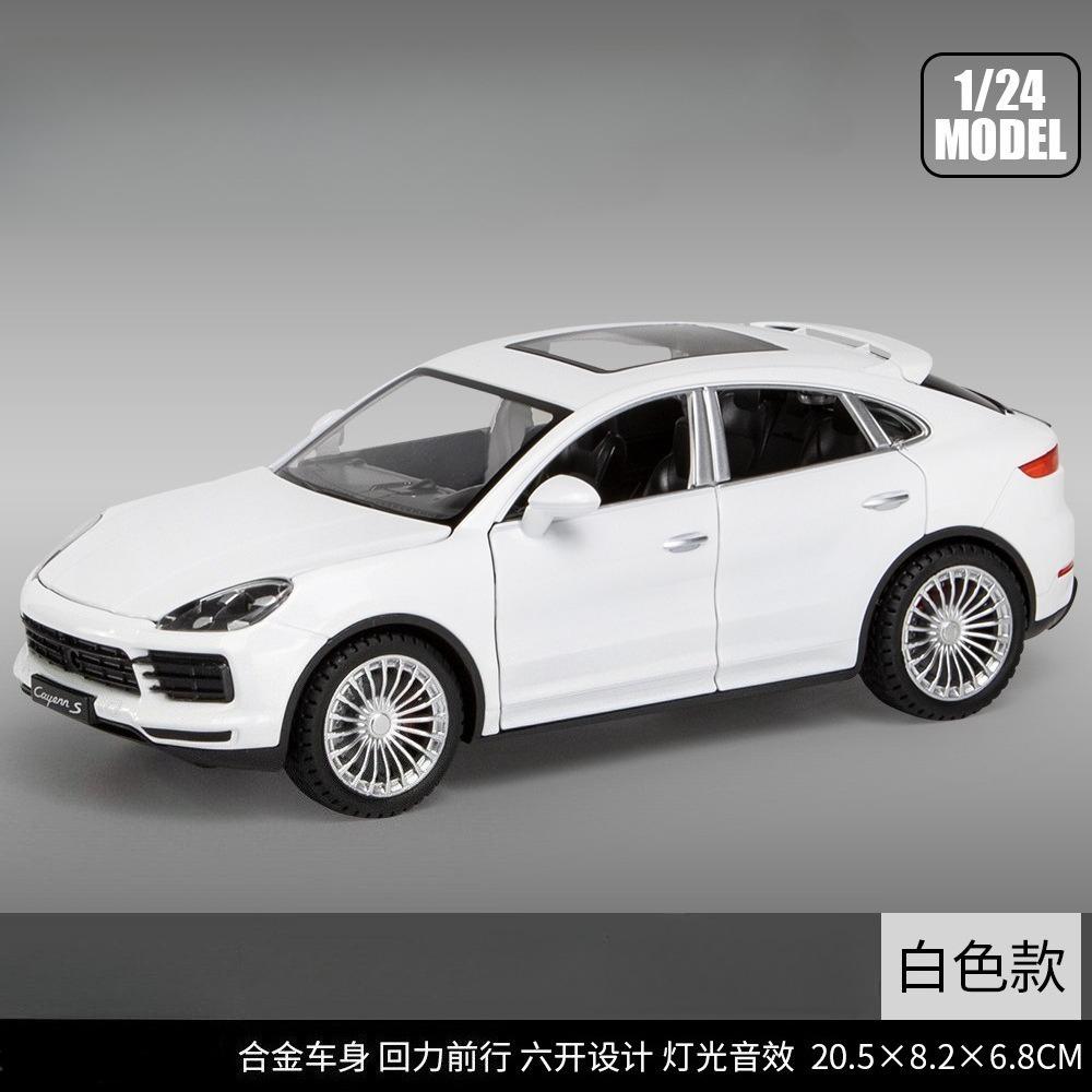 1:24 Cayenne S SUV Литой Модель Автомобиля Литье под Давлением Металлические Игрушечные Машинки Модель Автомобиля Симуляция Звук Свет Коллекция Подарок