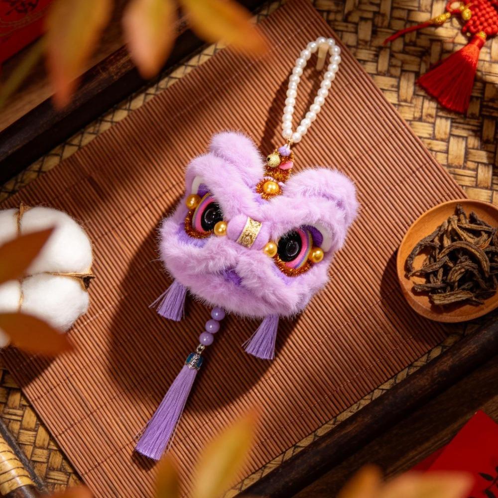 Various Colors Plush Toy Handmade Hanging Lion Decorations Mid-Autumn Festival