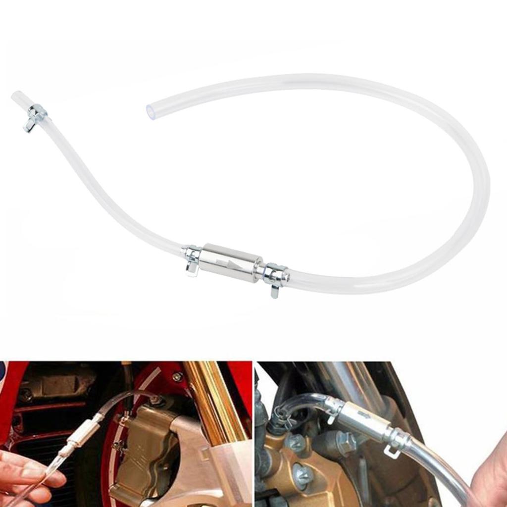 Hydraulic Brake Bleeder Tool Lockable Automotive Brake Fluid Bleeder Bleeding Hose with Non Return