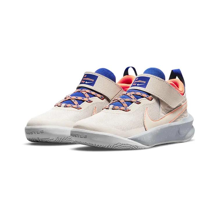 Nike Team Hustle D10 SE PreSchool 'Desert Sand' (Unisex) Desert Sand / Light Smoke Grey / Photon Dust / Desert Sand Kids' Basketball Shoes