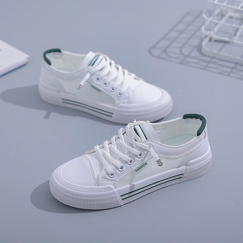 Модные белые туфли Женская повседневная обувь Кроссовки на шнуровке из сетки Плоская обувь Женская спортивная обувь для бега Кроссовки для ходьбы Zapatillas De Deporte