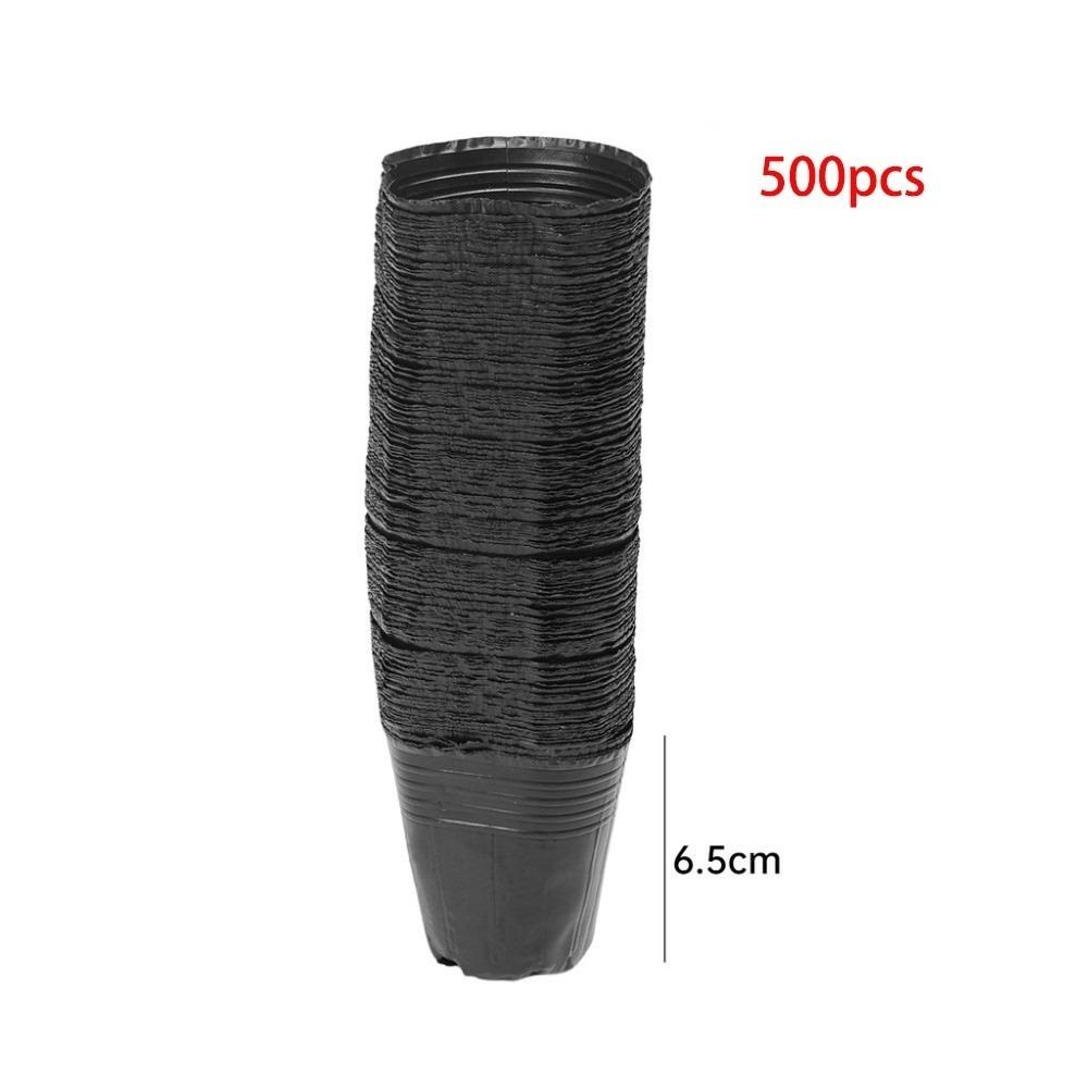 500pcs/set Disposable Plant Nutrition Cups Black Flower Vegetable Grow Bag  Garden Tools