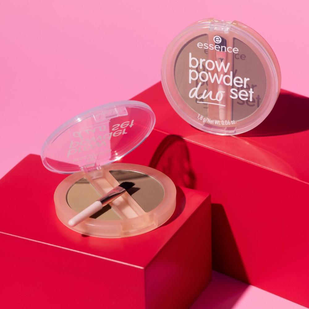 Essence Poudre Sourcils Набор-дуэт пудры для бровей -