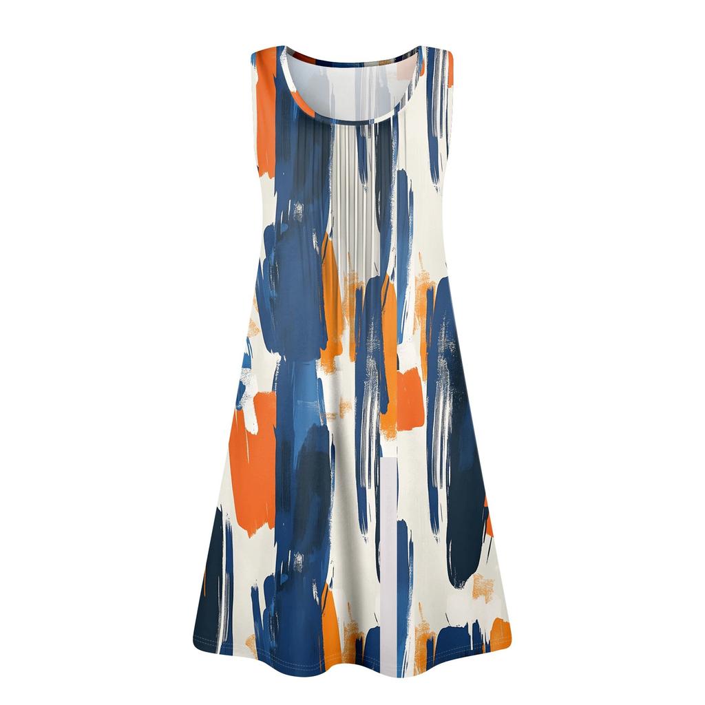 Женский повседневный сарафан с карманами, летнее пляжное платье в стиле бохо, праздничное платье для женщин, платья-майки