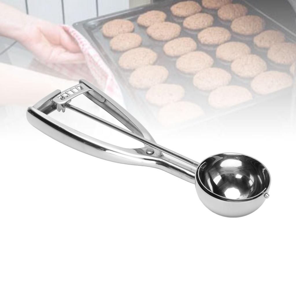 Ложка для теста из нержавеющей стали SUS304, ложка для дыни, мини-ложка для мороженого, 50 мм