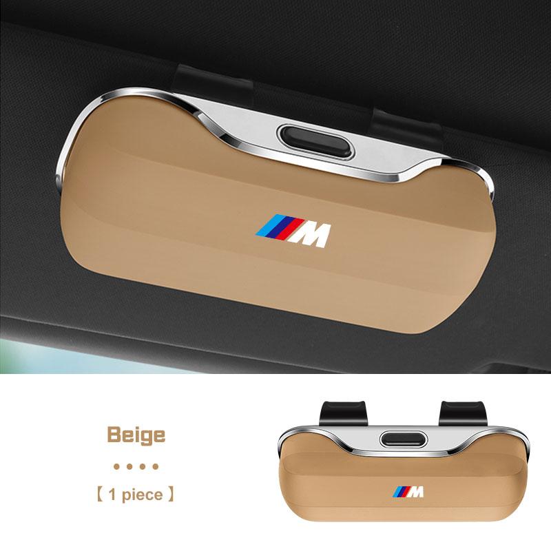 For BMW 1 2 3 4 5 6 7 Series X1 X2X3X4 X5 X6 X7 F48 E70 E90 E60 G30 G20 I7 Press Switch Car Glasses Box Sun Visor Glasses Holder TS2