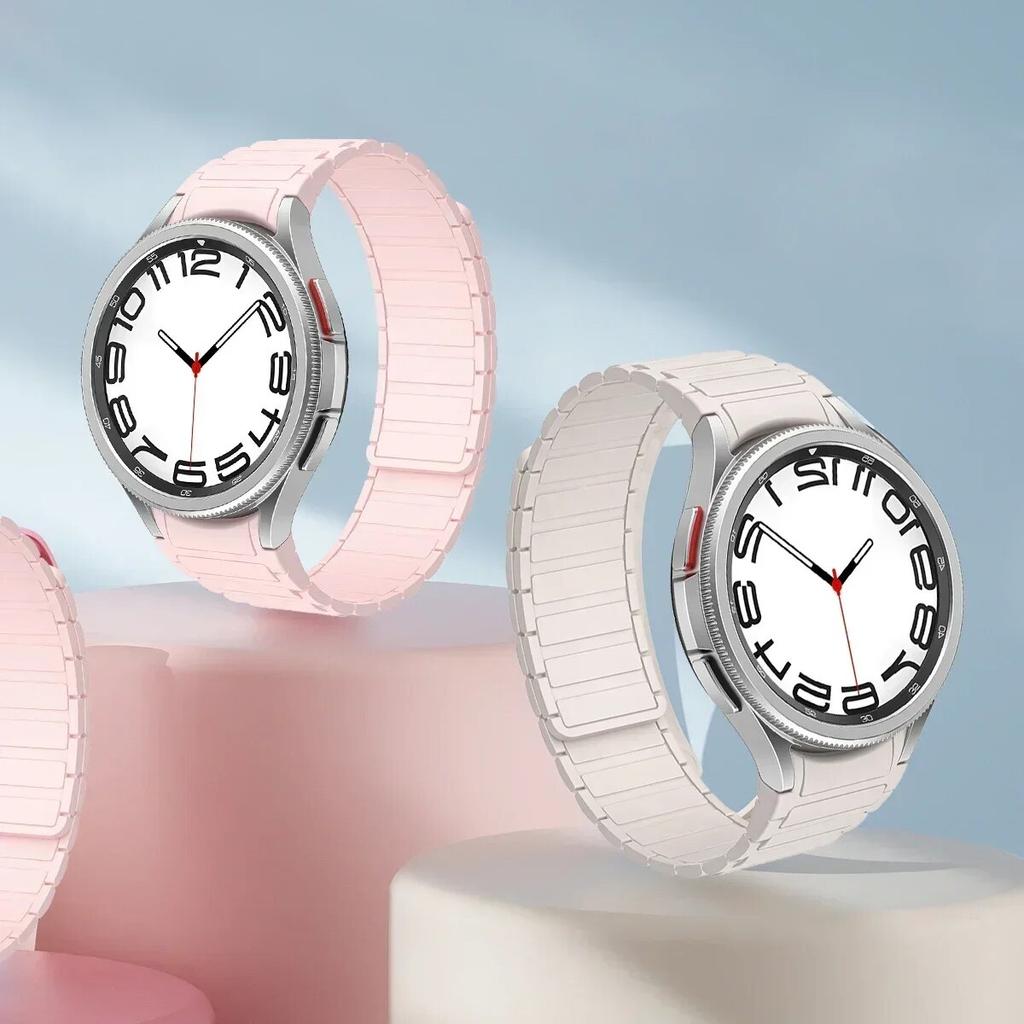 Silicone Band For Samsung Galaxy Watch 6 Classic 43mm 47mm Watch 5Pro 45mm NO Gaps Sports Strap For Watch 6 40 44mm 4Classic 42mm 46mm