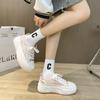 Thick-Soled Mesh White Shoes Women'S Muffin Bottom Spring And Summer New Breathable Height Increase Casual Women'S Shoes Versatile Single Shoes