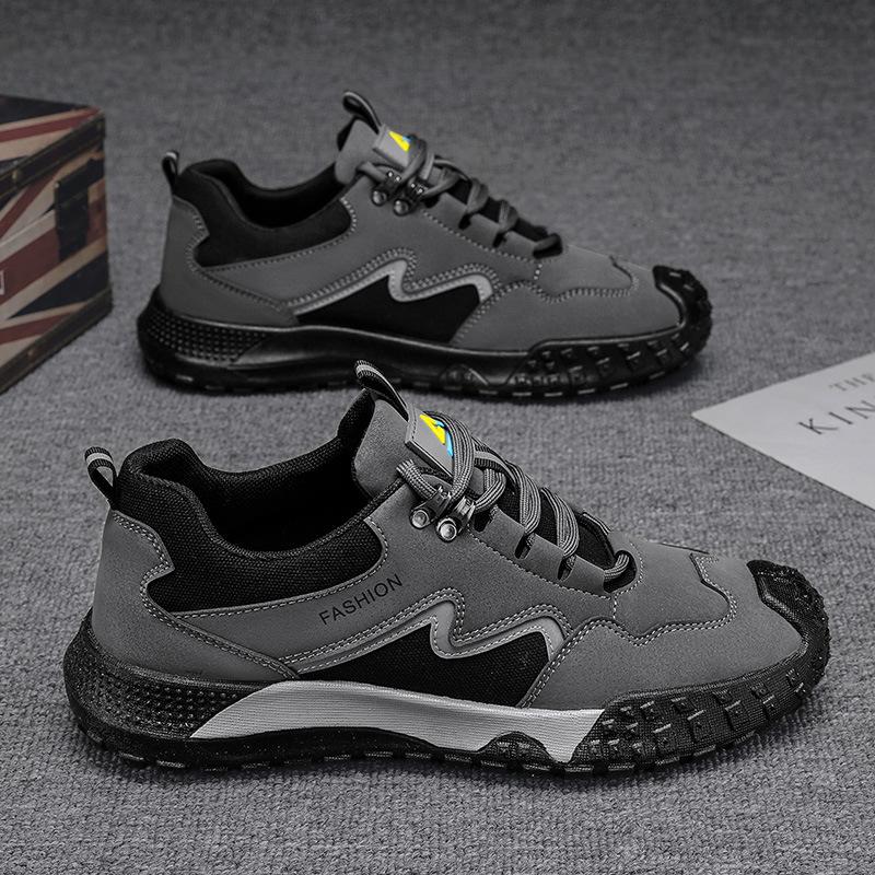 Shoes Men's 2024 New Summer Breathable Mesh Sneakers Men's Forrest Gump Dad Shoes Platform Work Labor Insurance Shoes