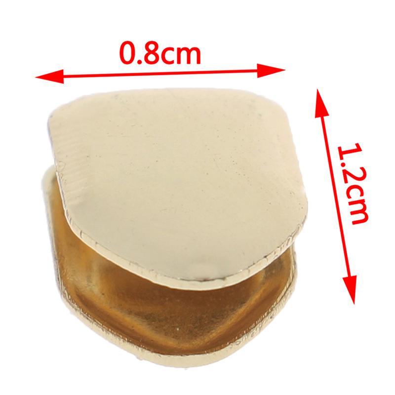 Позолоченная 14-каратная позолоченная гриль для зубов в стиле хип-хоп, ложное отбеливание, маленькая колпачок для одного зуба