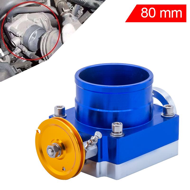 UNIVERSAL THROTTLE BODY 70mm 80mm 90mm THROTTLE BODY PERFORMANCE INTAKE MANIFOLD BILLET ALUMINUM HIGH FLOW
