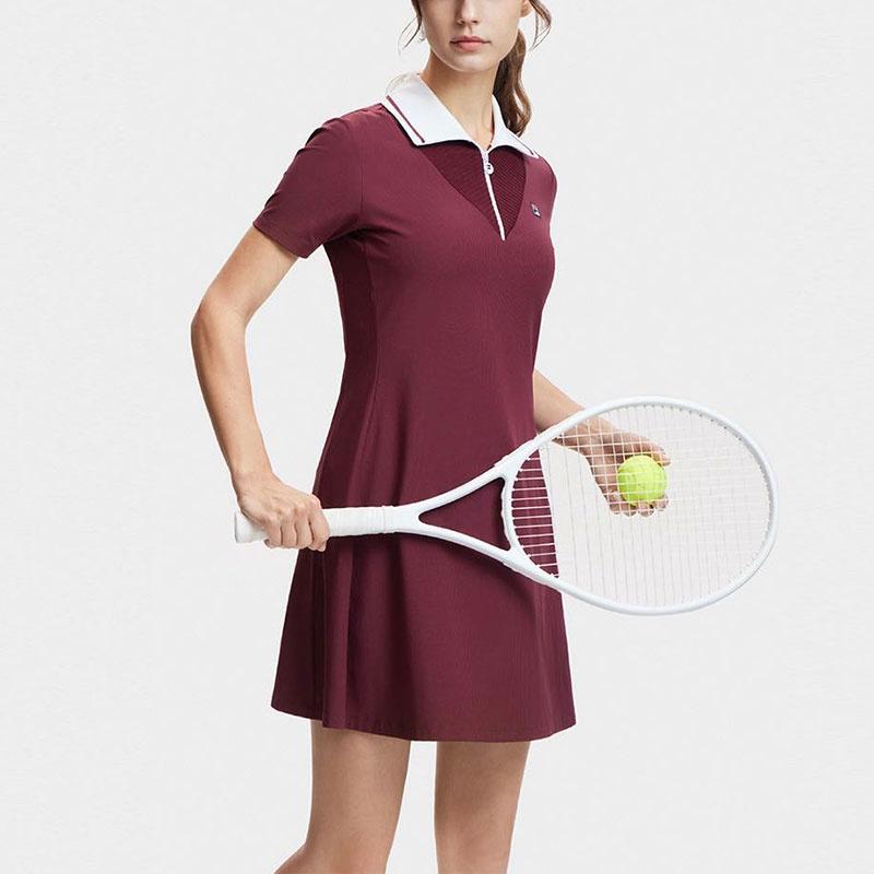 FILA Short Sleeved Dress Women's Wine Red A11W423304F-WI