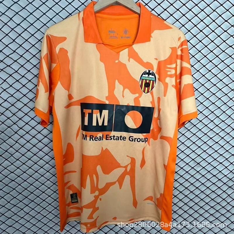 2026 Valencia Retro Soccer Jersey Mens Short Sleeve Football Shirt Sportswear