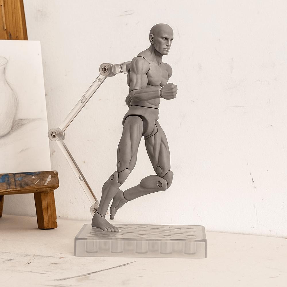 Joints Movable Male Femalew Body Dolls Action Figure 1/18 Scale Model Doll Computer Ornament