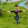 Mini Scarecrow Multi-color Grinning Face Wear-resistant Ornamental Rustic Scarecrow Decor Succulents