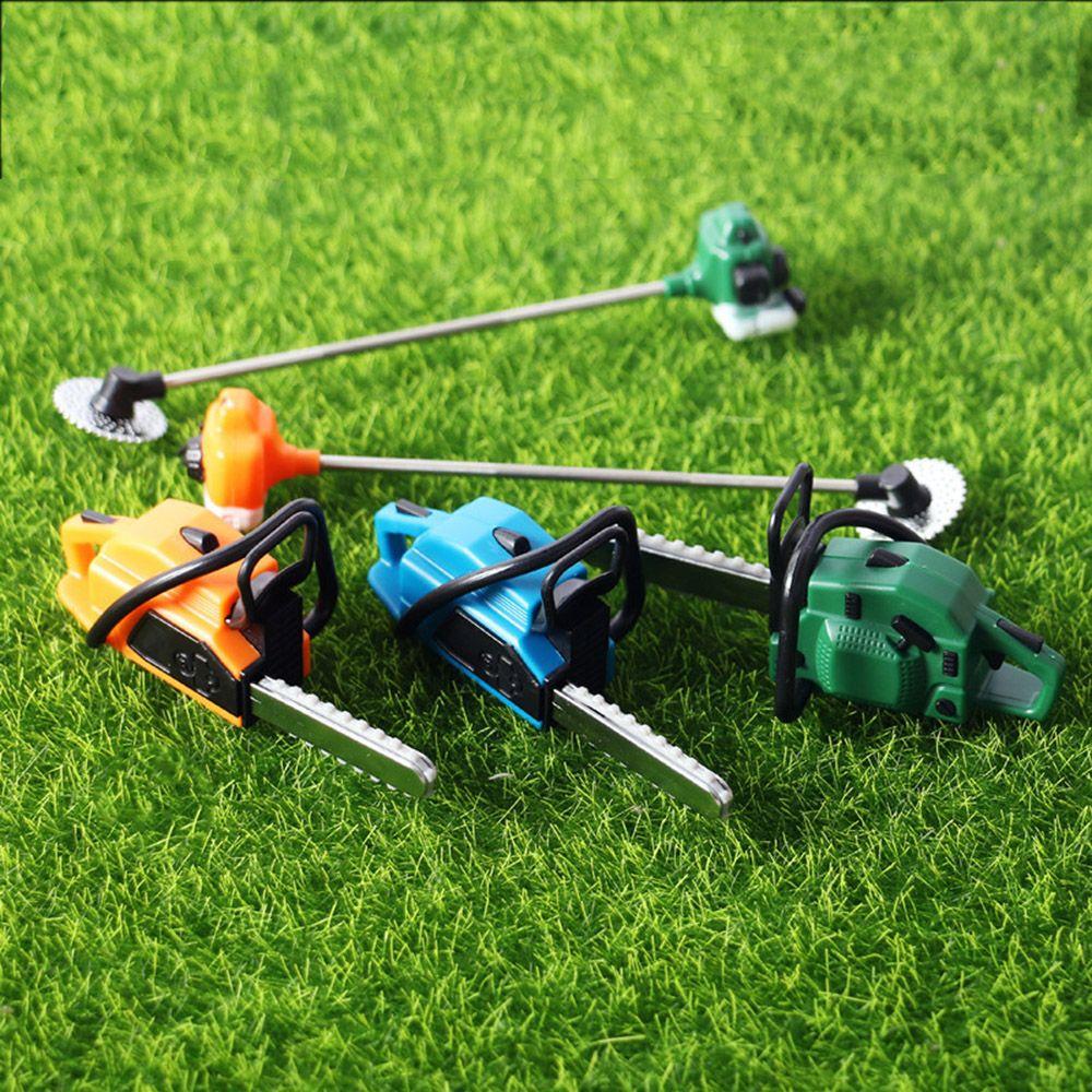 1:12 Miniature Chain Saw Doll Accessories Dollhouse Lawn Mower Gift Simulation Gardening Tool  Toy