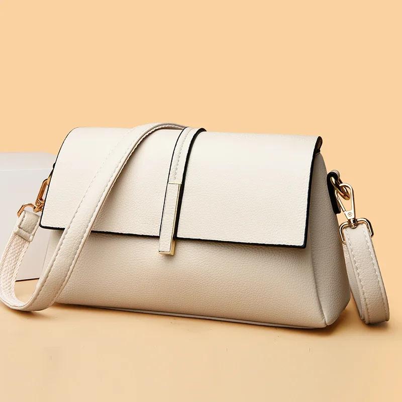 Мягкая сумка через плечо из натуральной кожи для женщин, роскошная высококачественная дизайнерская сумка-мессенджер