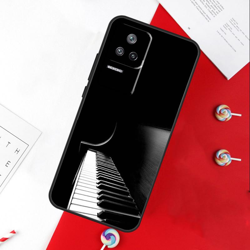 Чехол-клавиатура с дизайном клавиш пианино для Xiaomi 13T 11T 12T 14T Pro 13 14 15 Ultra POCO X7 Pro X3 X5 X6 F5 F6 M6 Pro