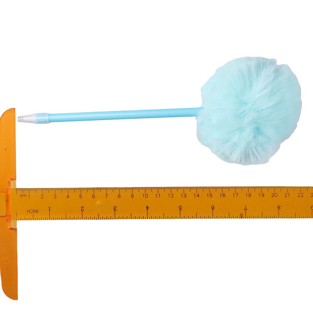 Зеленые пушистые шариковые ручки, плюшевые ручки, синие, синие гелевые чернила, женские шариковые ручки цвета макарон, офисные