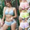 8572# Новые осенние женские сексуальные рваные джинсовые шорты с низкой посадкой
