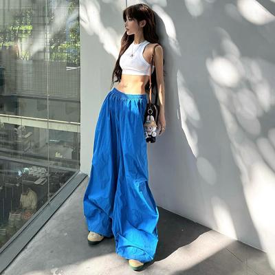 Женские модные повседневные однотонные брюки с высокой талией и принтом, брюки и капри