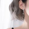 Prevent Allergy 925 Sterling Silver Opal Planet Star Tassel Drop Earring For Women Christmas Jewelry Eh942